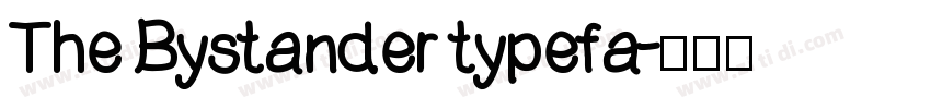 The Bystander typefa字体转换